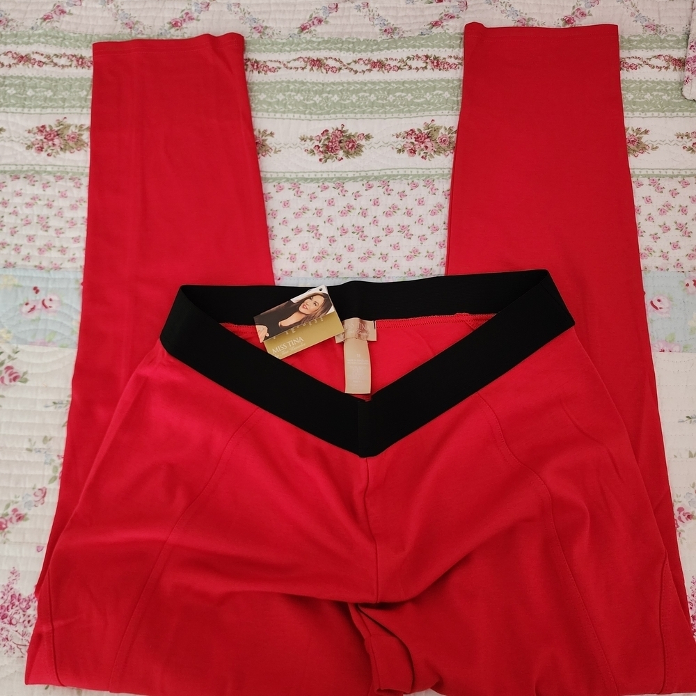 Stylish Red Women's Workout Pants